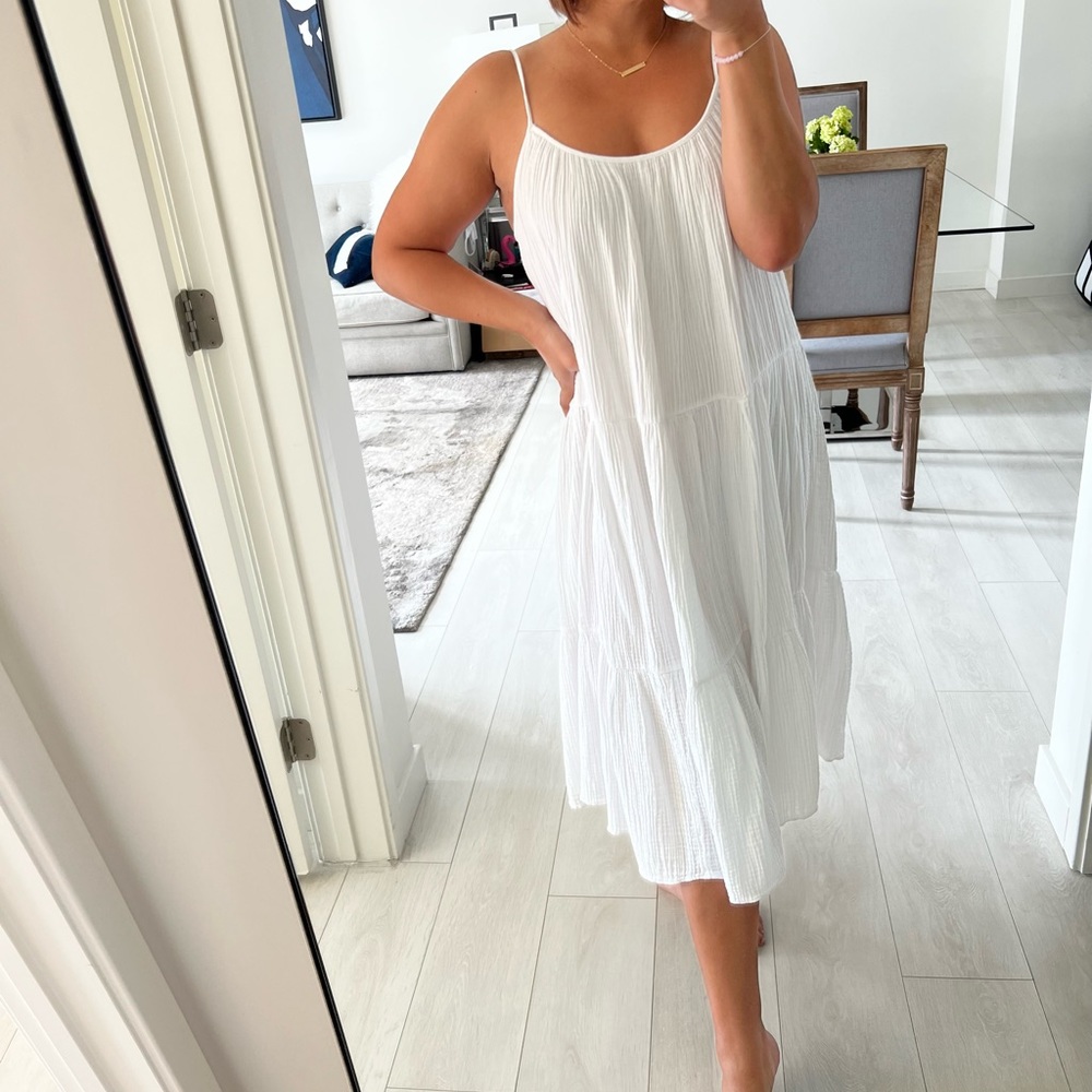 H&M swim coverup - white size L
